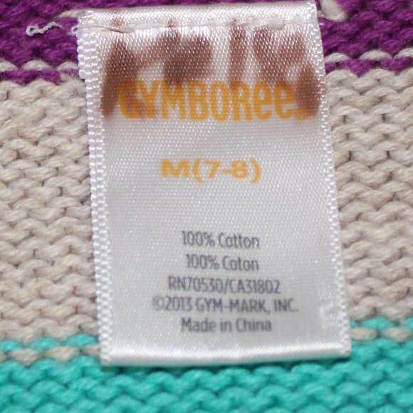 GYMBOREE GIRL SWEATER DRESS MULTICOLOR - M(7-8) - Picture 7 of 8